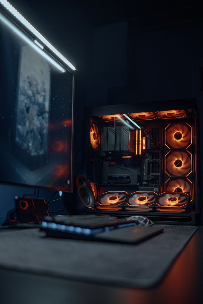 Mastering the First Impression: Your intriguing post title goes here A sleek gaming PC setup with vibrant RGB lighting and a high-resolution monitor.